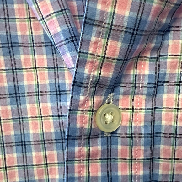 Ralph Lauren Men's Pink and Blue Plaid Shirt - Picture 5 of 9